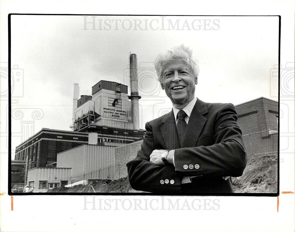 1985 Press Photo Wyandotte&#39;s Councilman Richard Kelly - Historic Images