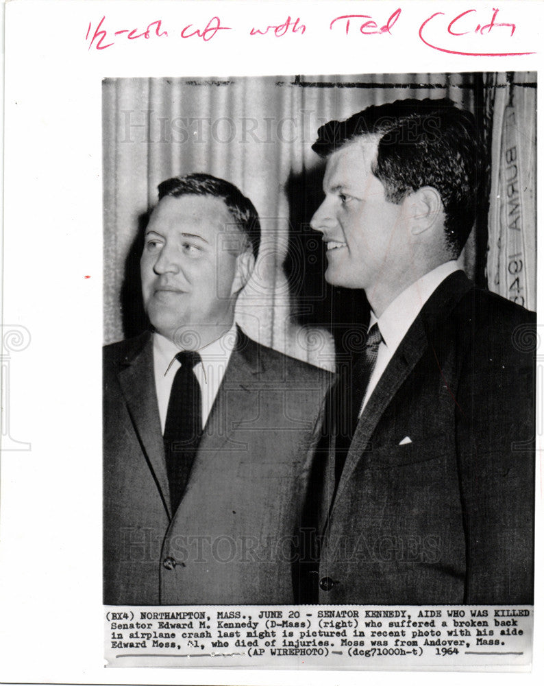Press Photo Edward Kennedy Senator Massachusetts - Historic Images