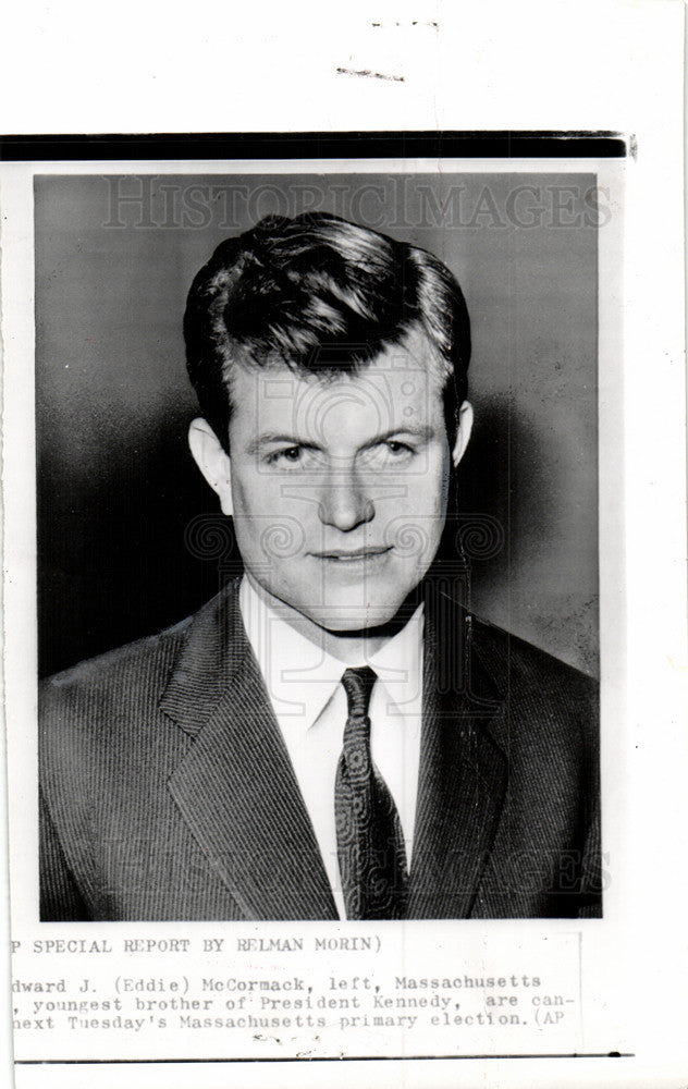 1962 Press Photo Edward J.(Eddie) McCormack Massachuse - Historic Images