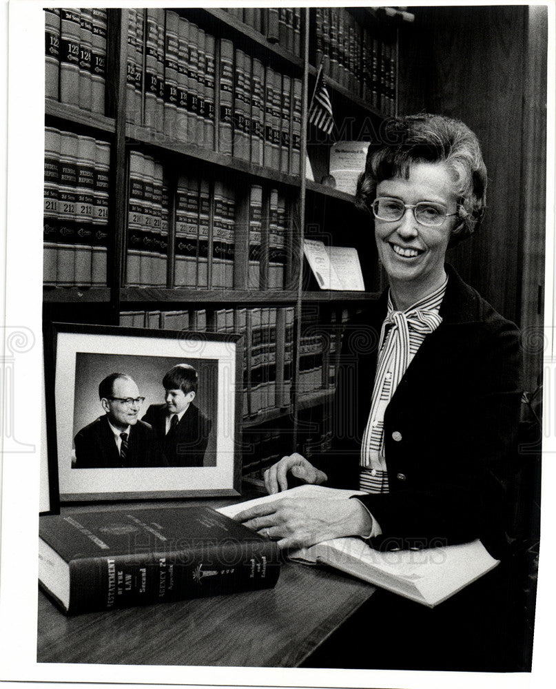 1973 Press Photo Cornelia Kennedy senior judge court - Historic Images