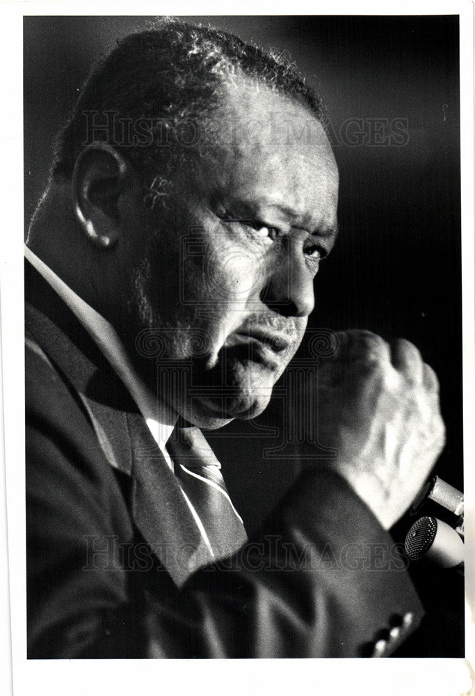 1983 Press Photo James Kemp NAACP president conference - Historic Images