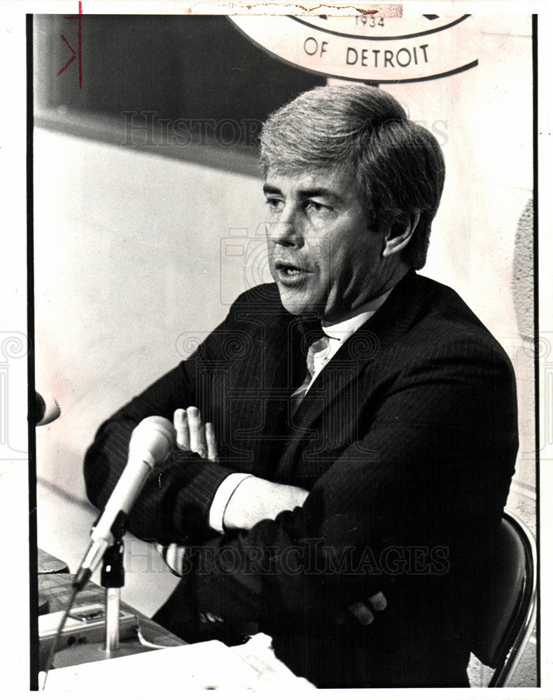 1991 Press Photo Mike Downey Newspaper columnist - Historic Images