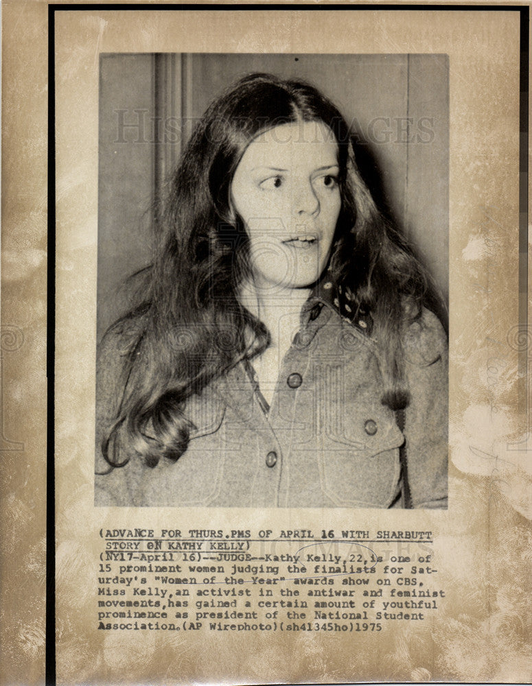 Press Photo Kathy Kelly American peace activist - Historic Images