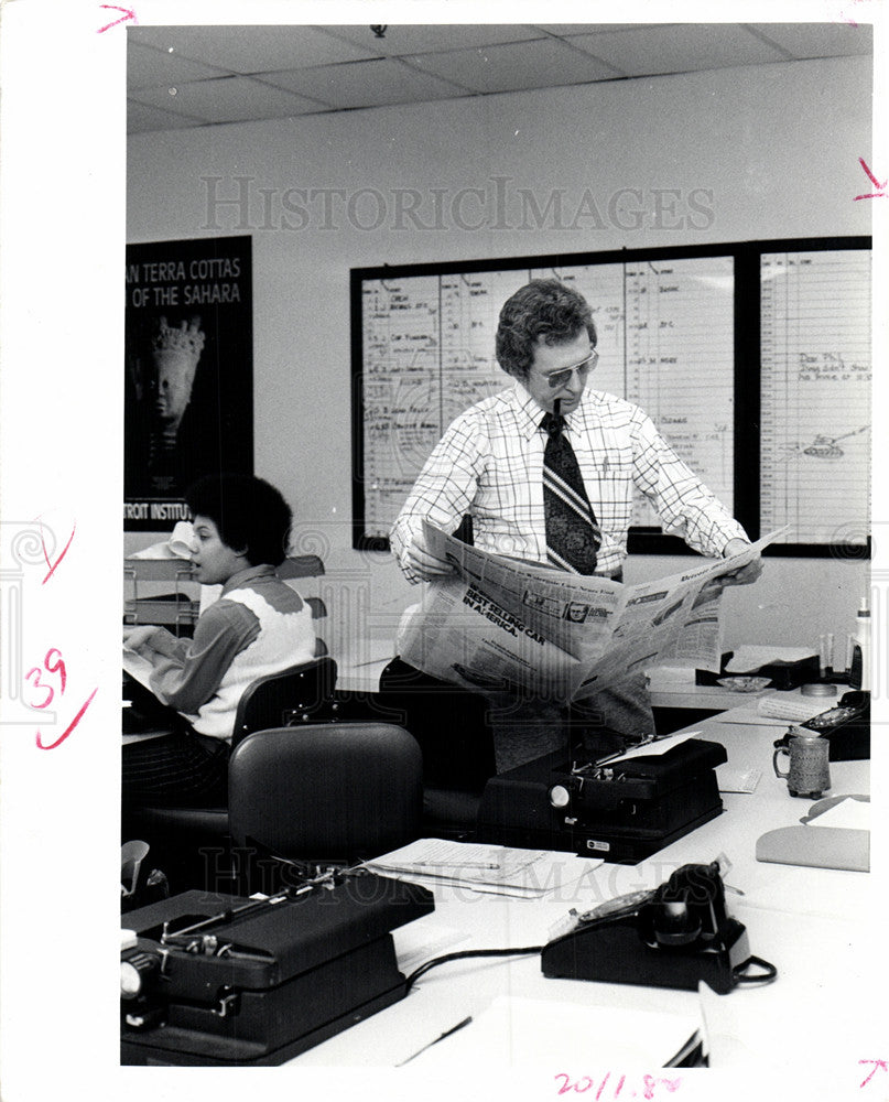 1973 Press Photo John Kelly WXYZ-TV - Historic Images