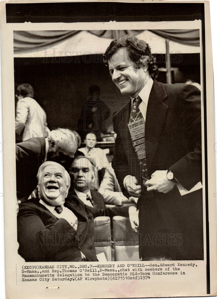 1974 Press Photo Senator Edward M. (Ted) Kennedy - Historic Images