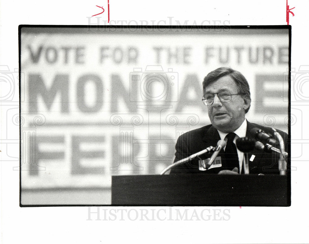 1984 Press Photo Lane Kirkland US labor union AFL-CIO - Historic Images