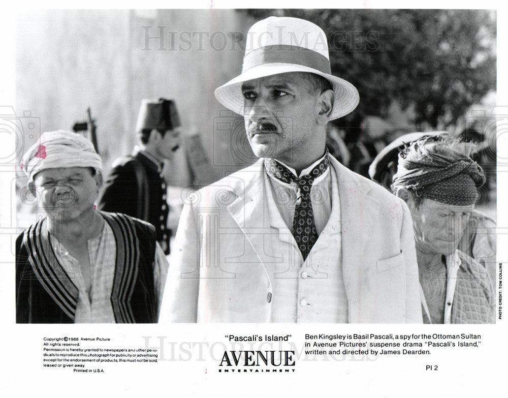 1988 Press Photo Ben Kingsley British actor - Historic Images