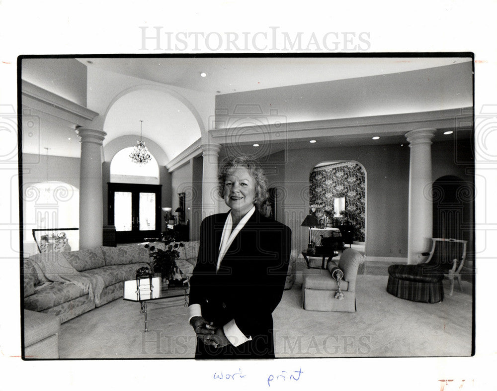 1991 Press Photo Regina Ann King House Interior - Historic Images