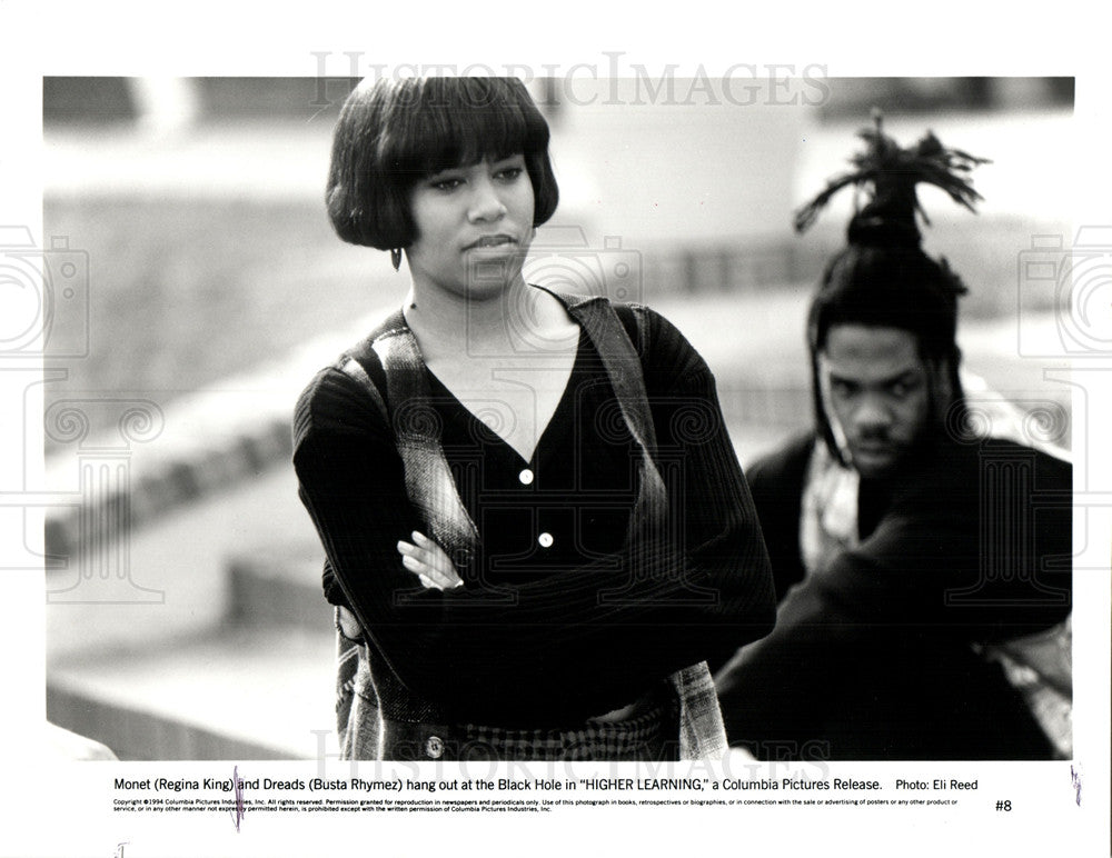 1995 Press Photo Regina King Busta Rhymez - Historic Images