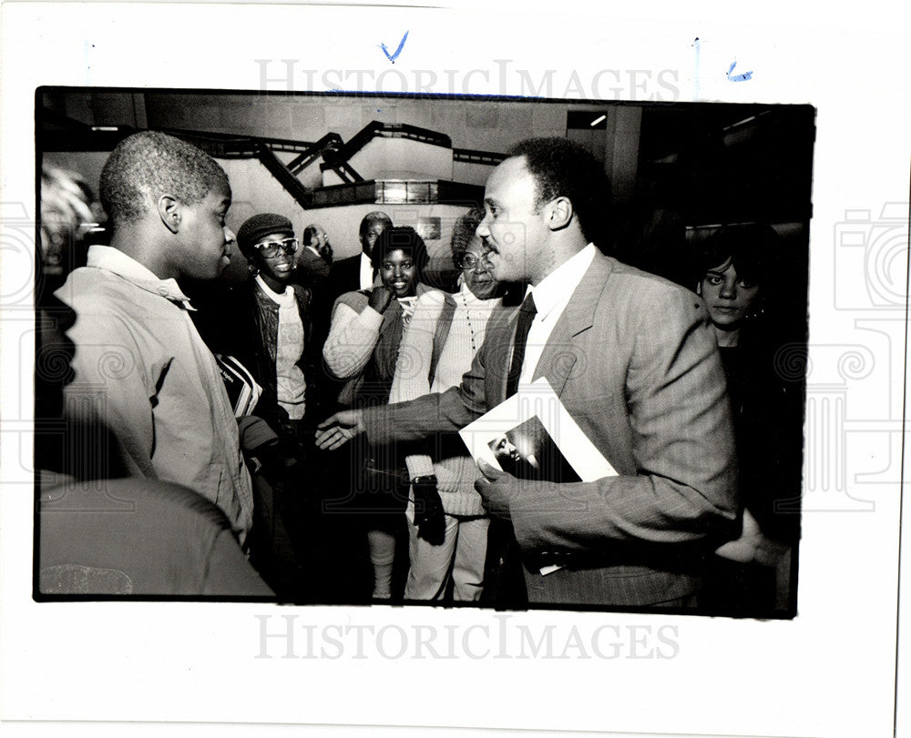 1986 Press Photo Martin Luther King III American - Historic Images