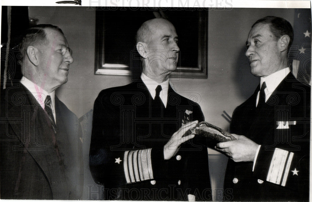 1942 Press Photo Ernest King Fleet Admiral US Navy - Historic Images