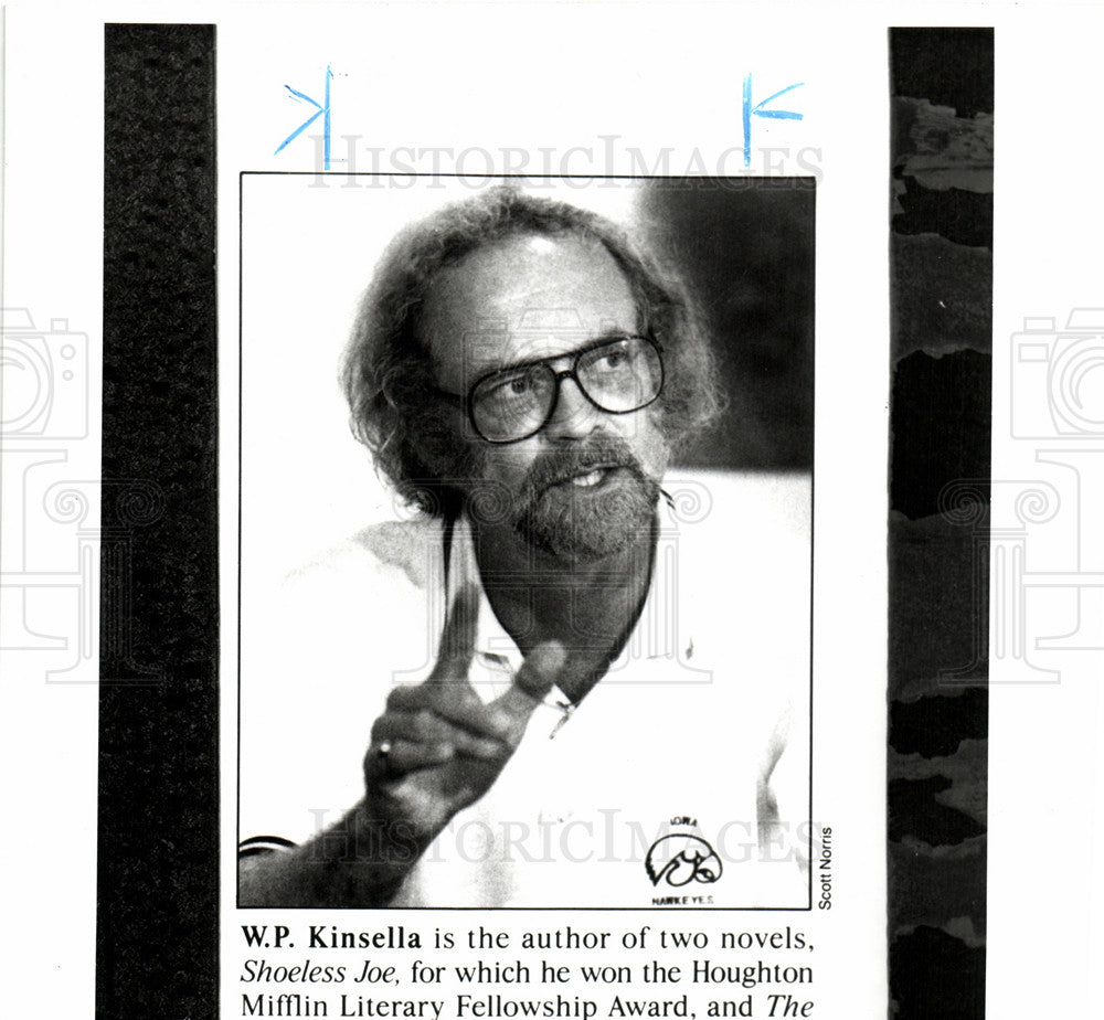 1992 Press Photo W.P. Kinsella, author, field of dreams - Historic Images