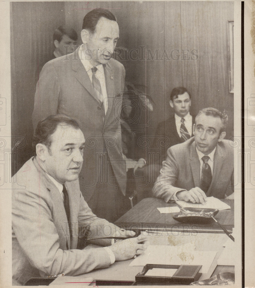 1970 Press Photo Claude Kirk Richard Weezenfeld - Historic Images