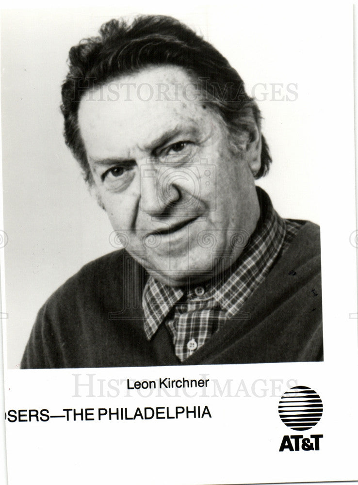 1987 Press Photo leon kirchner american composer - Historic Images