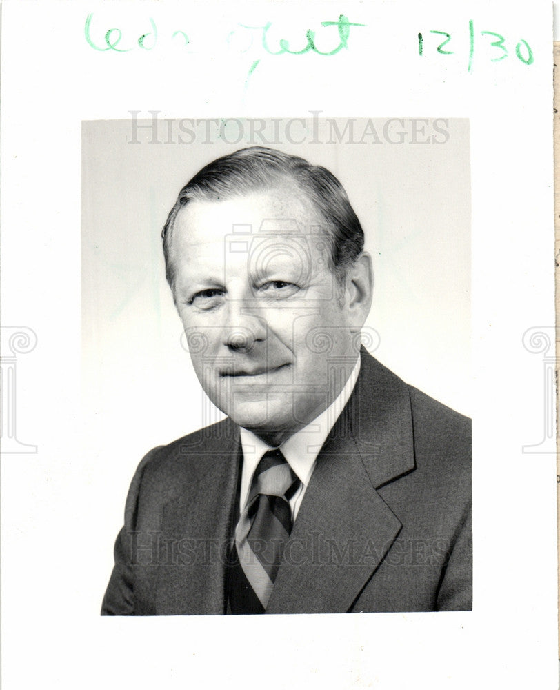 1985 Press Photo Robert Kirkby Detroit Edison Death - Historic Images