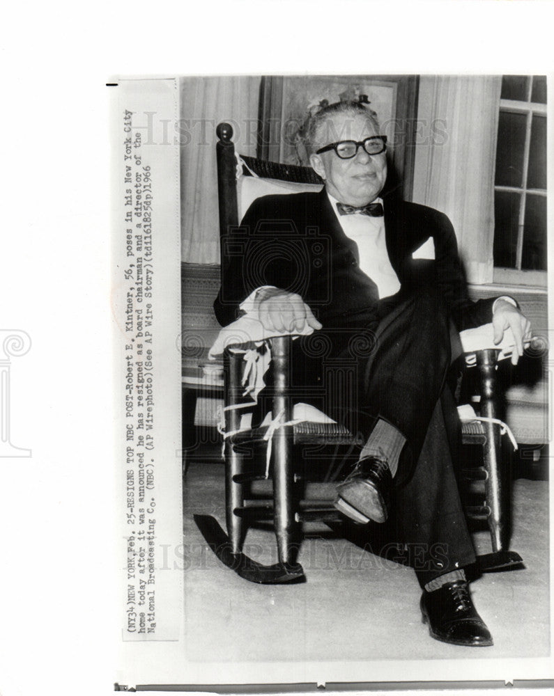 1966 Press Photo Robert E.Kintner American journalist - Historic Images