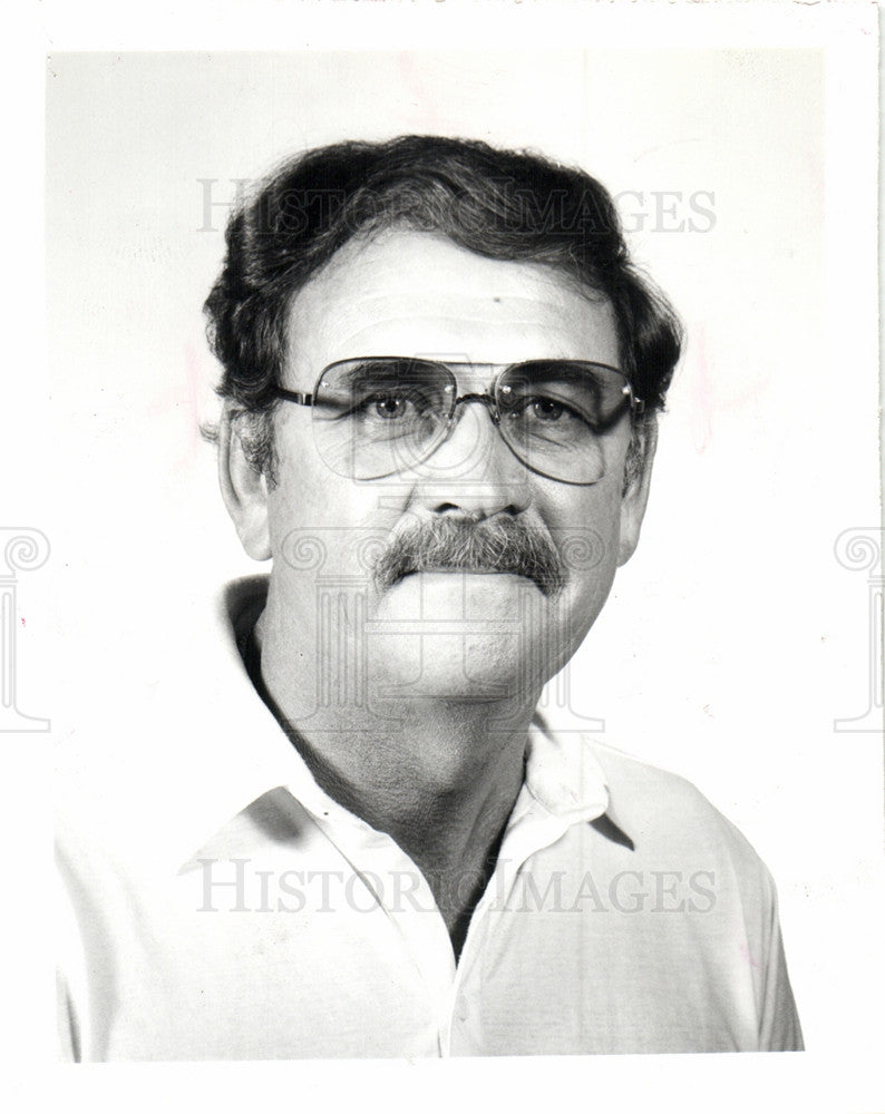 1982 Press Photo Bruce Kinsey UWUA Detroit Edison - Historic Images