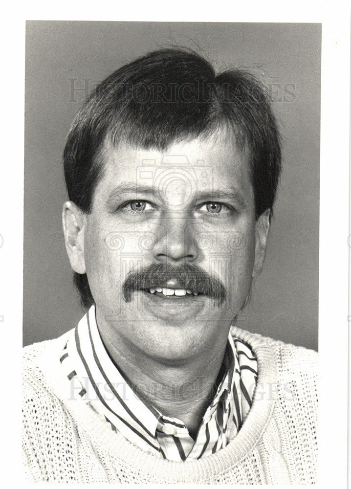 1989 Press Photo Eric Kinkopf Detroit Free Press Writer - Historic Images