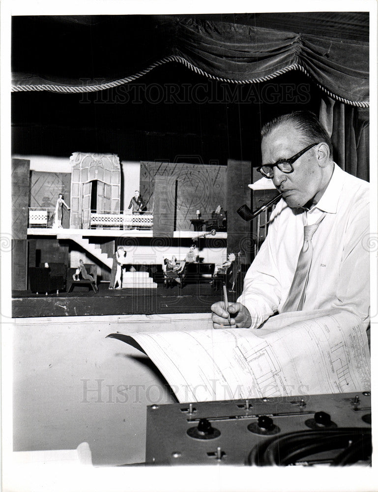 1962 Press Photo Sidney Kingsley Dramatist &#39;Men in Whit - Historic Images