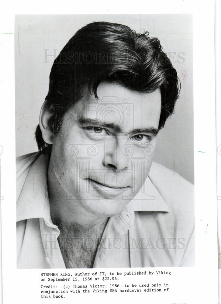 1990 Press Photo Stephen King American author. - Historic Images