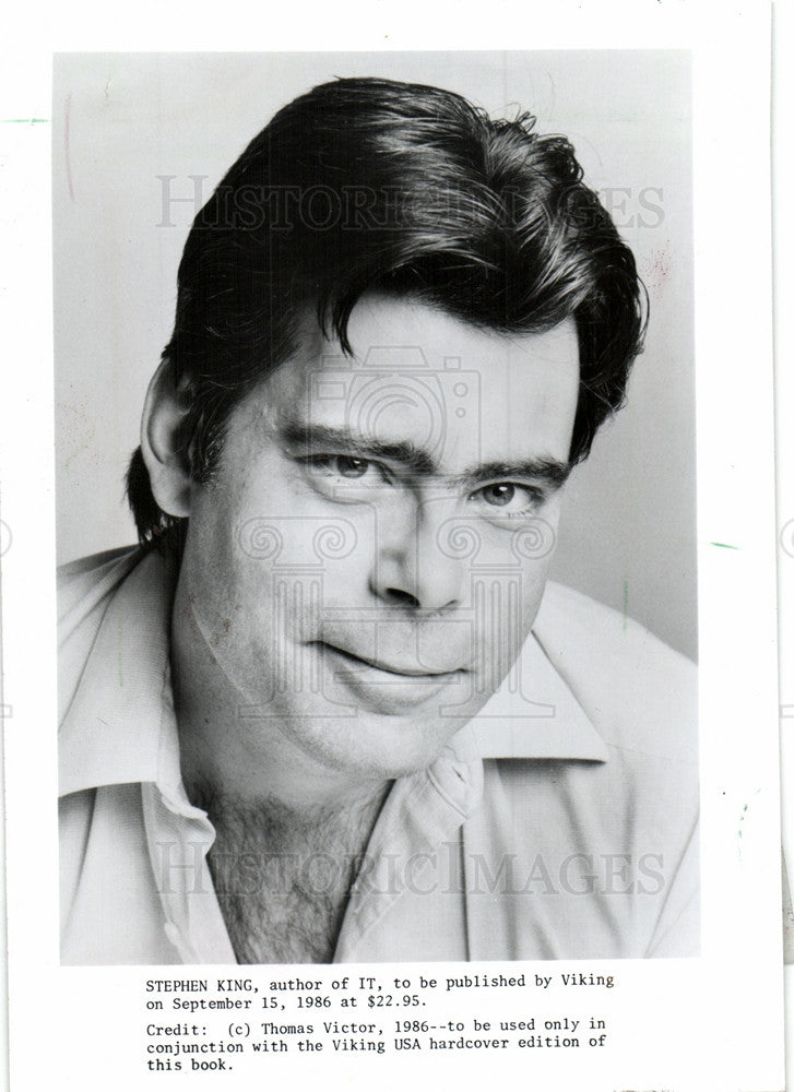 1990 Press Photo Stephen King American author. - Historic Images