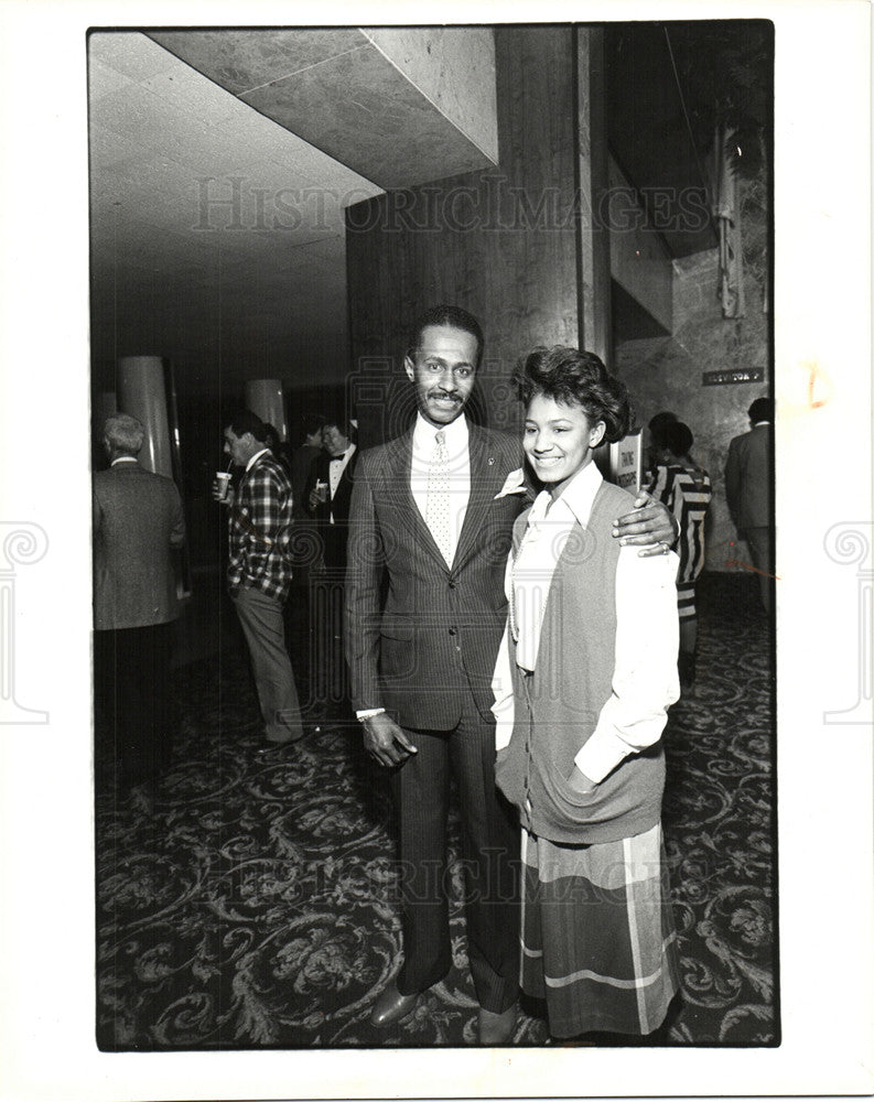 1985 Press Photo Oscar King Nicola daughter - Historic Images