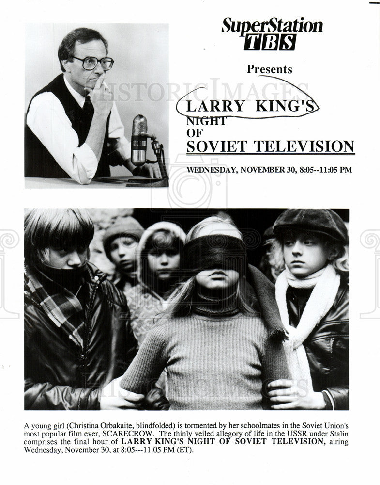 1988 Press Photo Larry King American television host. - Historic Images