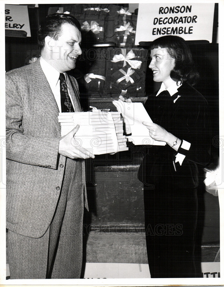 1952 Press Photo John Reed King, game show, host - Historic Images