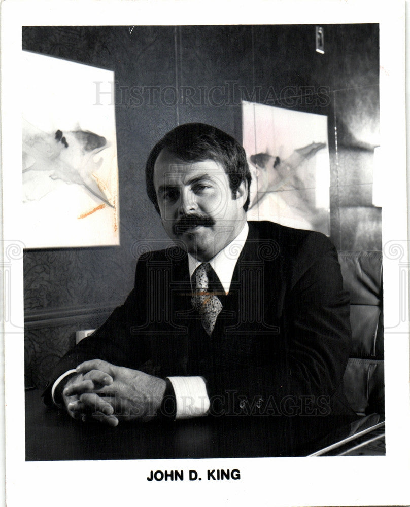 1976 Press Photo John King Walker Wire & Steel - Historic Images