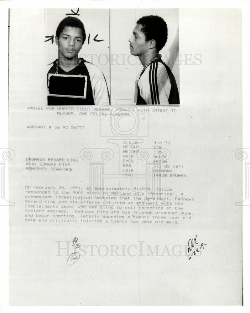 1992 Press Photo Dashawn Renard King - Historic Images