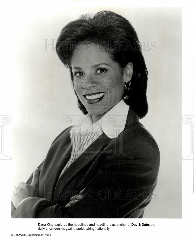 Press Photo Dana King  broadcast journalist - Historic Images
