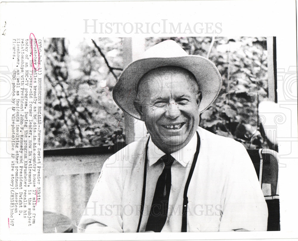 1970 Press Photo Nikita Khrushchev - Historic Images