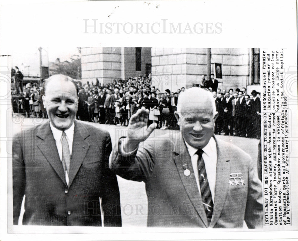 1963 Press Photo Nikita  Sergeyevich  Khrushchev - Historic Images