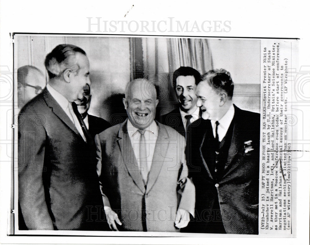 1963 Press Photo Nikita Khrushchev Secretary Soviet - Historic Images