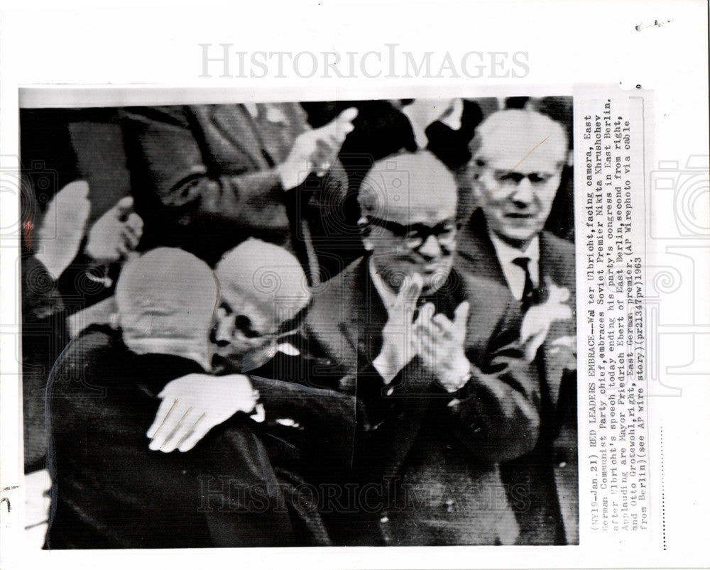 1963 Press Photo Nikita Sergeyevich Khrushchev - Historic Images