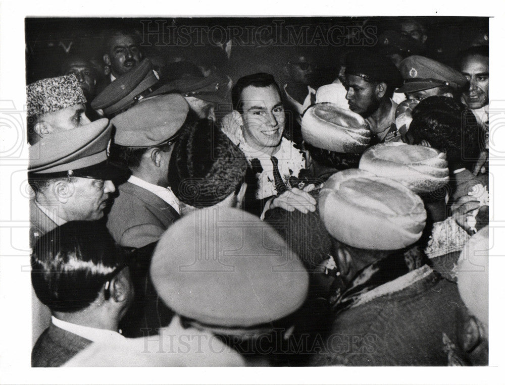 1961 Press Photo Aga Khan Ismaili moslems - Historic Images