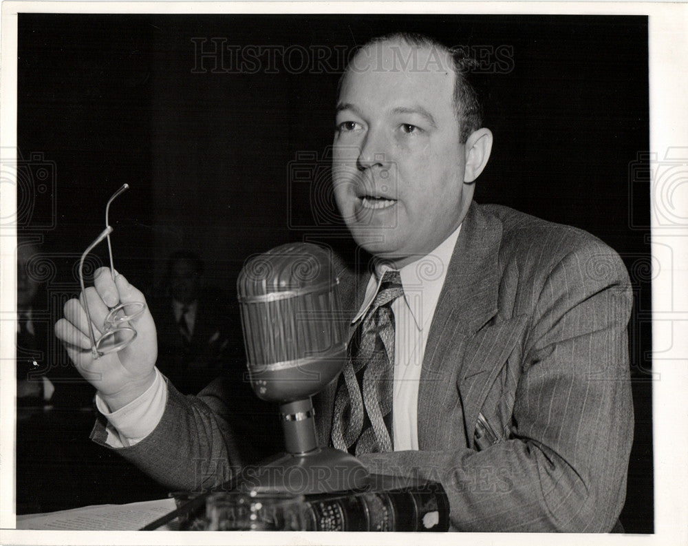 1947 Press Photo Robert H. Keyes senate labor committee - Historic Images