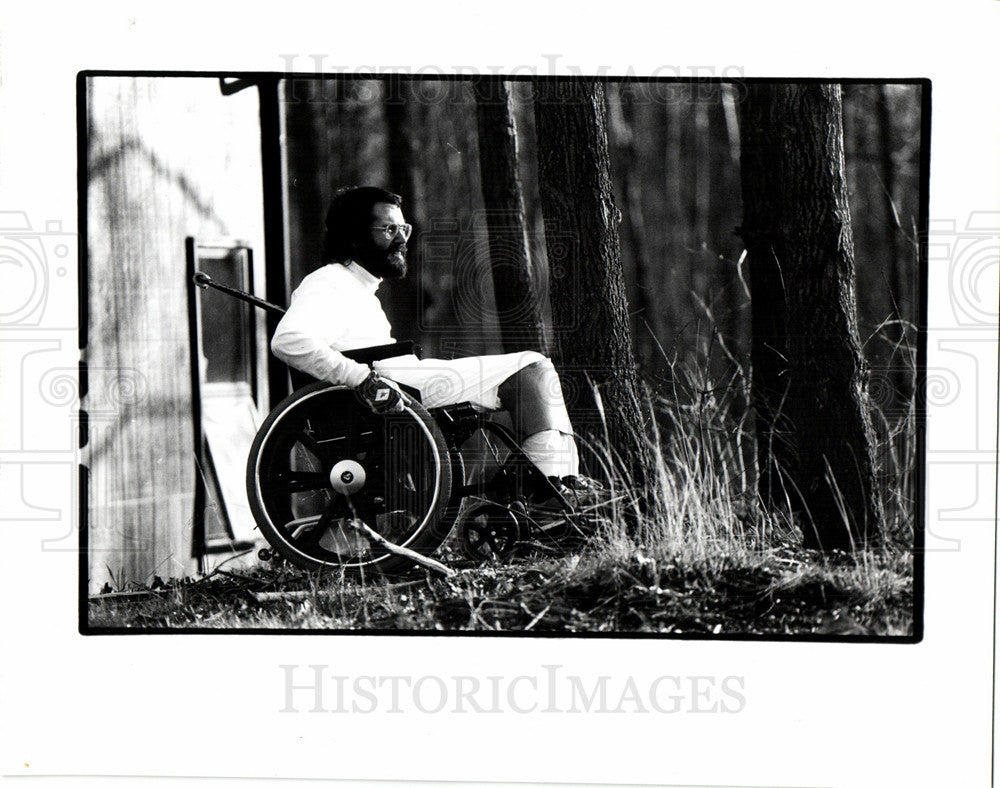 1990 Press Photo Jim Keskeny disabled - Historic Images