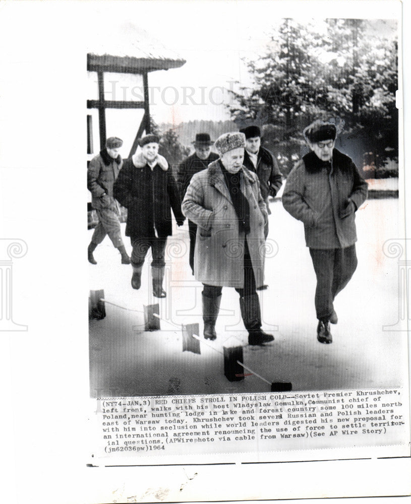 1964 Press Photo Nikita Khrushchev Secretary Soviet - Historic Images