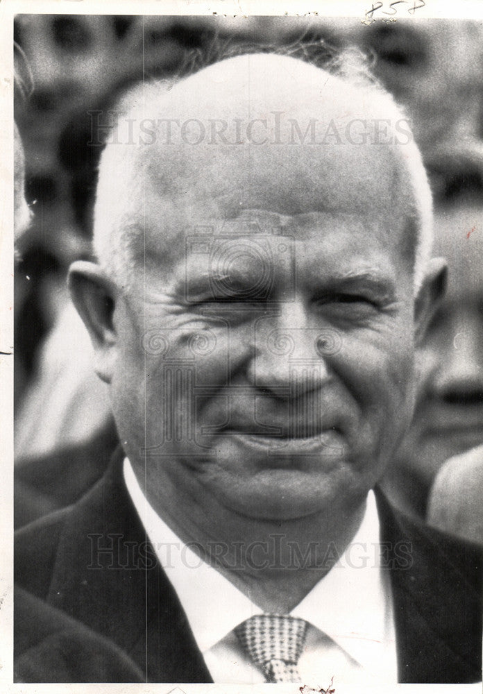 1961 Press Photo Nikita Khrushchev Secretary Soviet - Historic Images