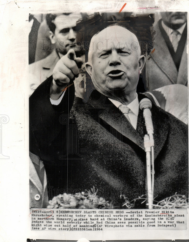 1978 Press Photo Nikita Khrushchev Budapest Hungary - Historic Images