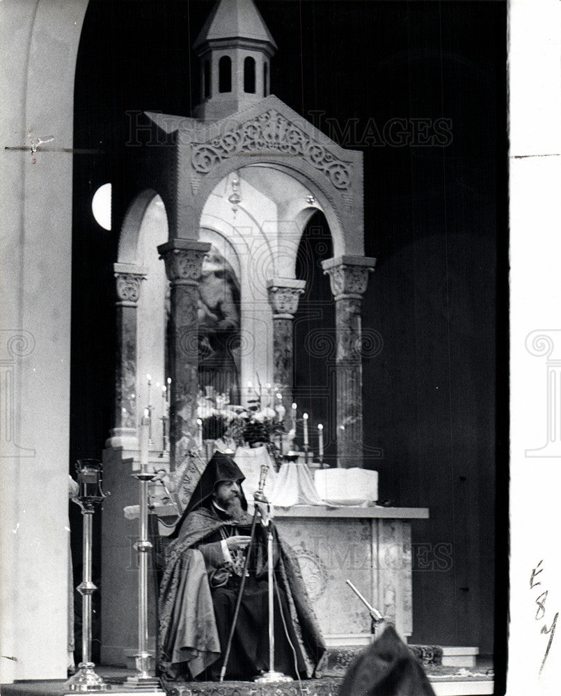 1969 Press Photo Khoren I, Cilicia, Catholicos, Armenia - Historic Images