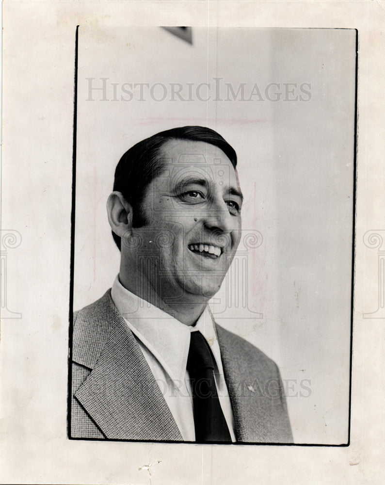 1974 Press Photo Eddie Khayat, Food Ball Player &amp; Coach - Historic Images