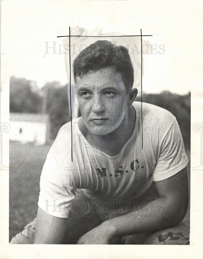 1939 Press Photo Saul Ketchman Michigan State Football - Historic Images