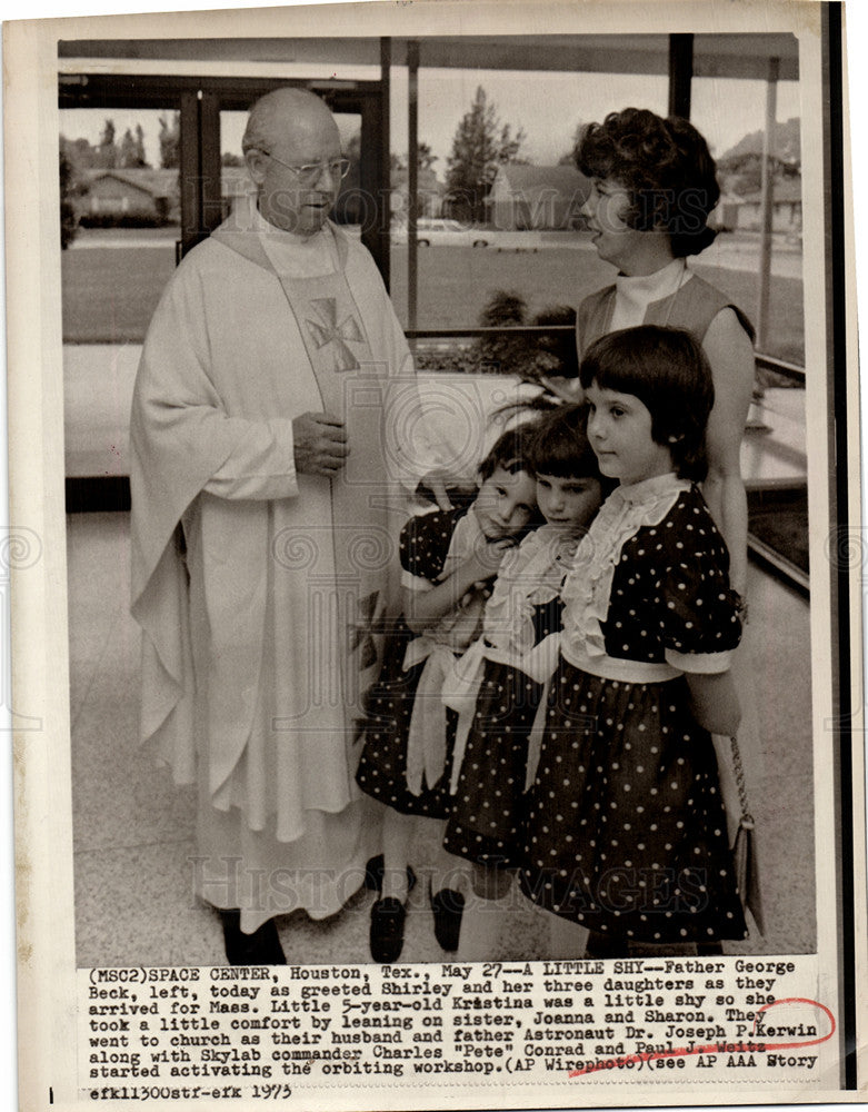 1973 Press Photo George Beck Shirley Kristina Kerwin - Historic Images