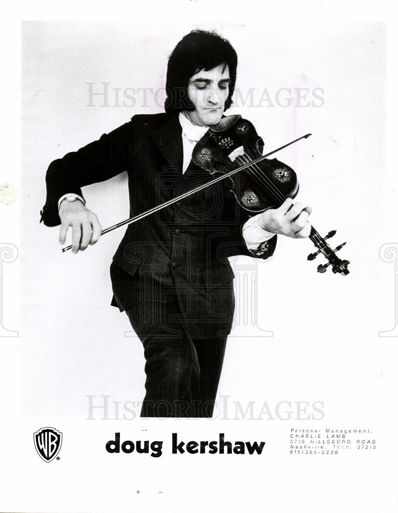 1973 Press Photo Doug Kershaw fiddle player singer - Historic Images