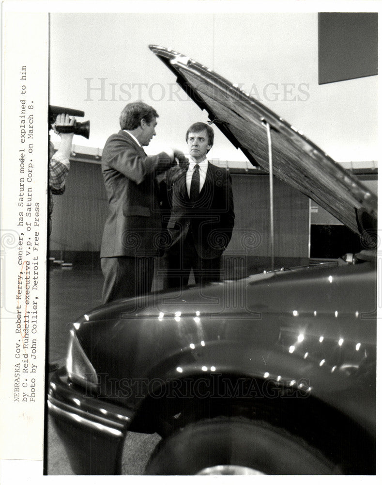 1985 Press Photo Nebraska Robert Kerry Saturn Rundell - Historic Images