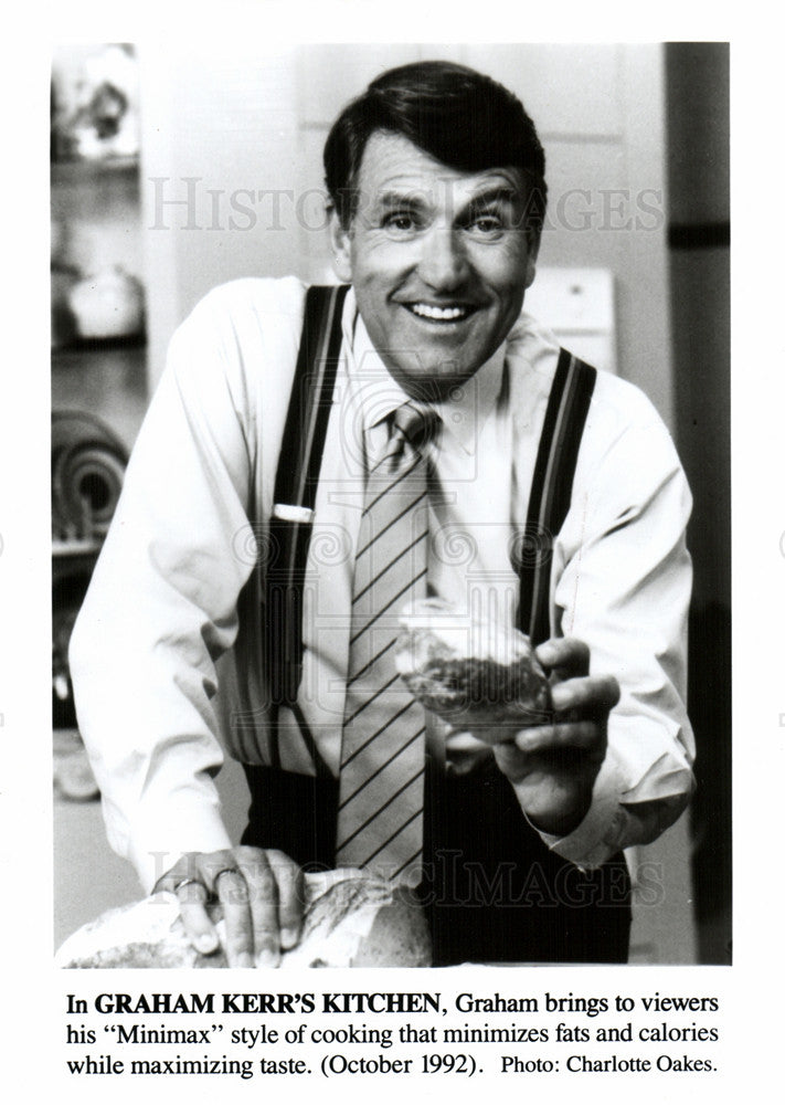 1992 Press Photo Graham Kerr Cooking Personality - Historic Images