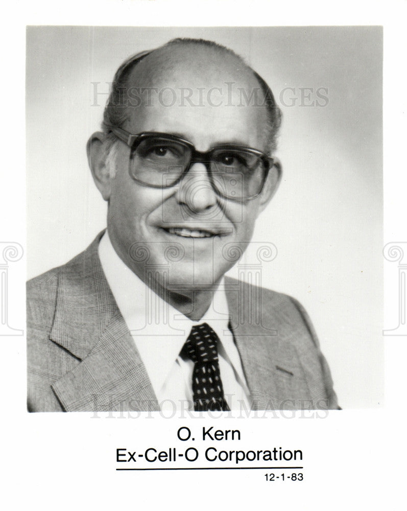 1984 Press Photo O Kern Ex-Cell-O Corporation - Historic Images