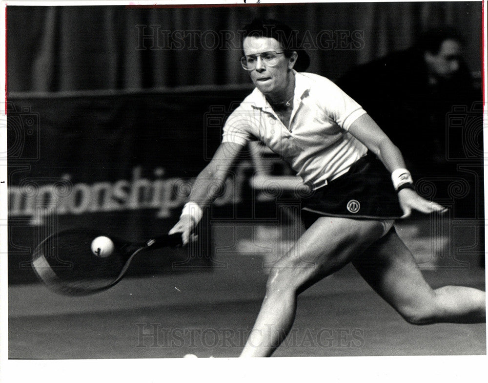 1982 Press Photo Billie Jean King - Historic Images